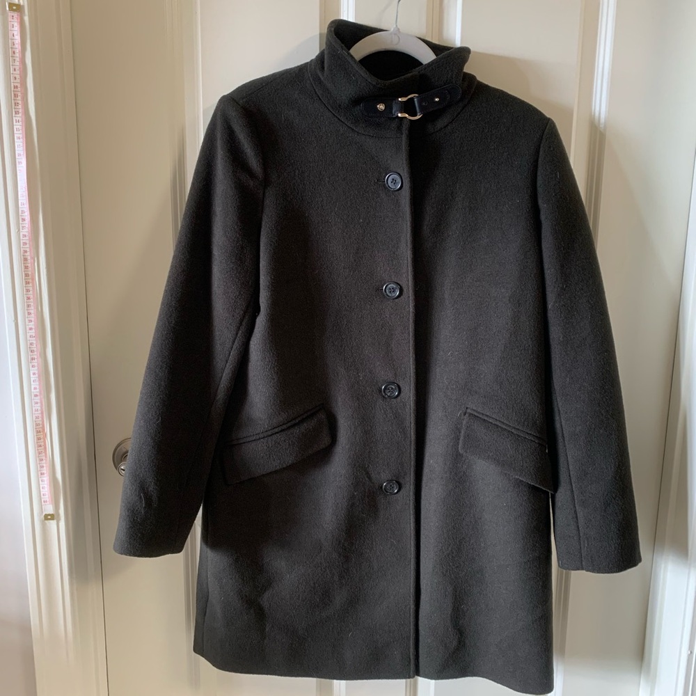 Ralph Lauren Buckle Collar Coat in Forest Green - Picture 3 of 7